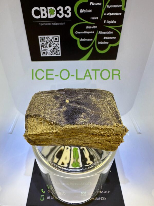 Résine CBD - ICE-O-LATOR pressé à chaud - 50% CBD